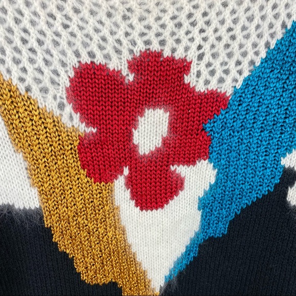Franco Valero Floral Vintage Sweater Size S - Picture 2 of 5